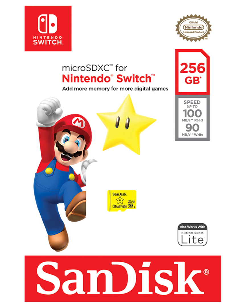 Tarjeta de Memoria MicroSDXC 256GB para Nintendo Switch SanDisk