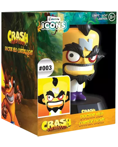 Comprar Crash Bandicoot 4: It's About Time + Lámpara 3D Dr. Neo Cortex + Set de 5 Chapas Crash Bandicoot  Xbox One Pack Lámpara Dr. Neo