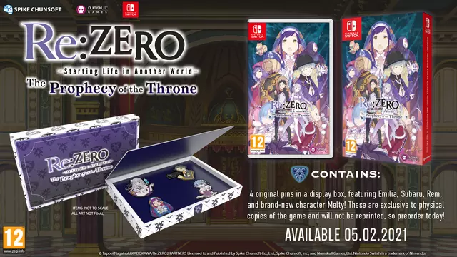 Comprar Re:ZERO - The Prophecy of the Throne Edición Limitada Switch Limitada