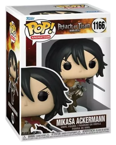 Comprar Figura POP! Mikasa Ackerman Ataque a los Titanes 9 cm Figuras de Videojuegos