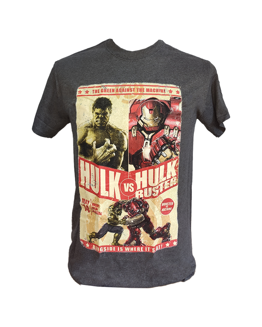 Camiseta Gris Poster Avengers Marvel Age of Ultron Talla S