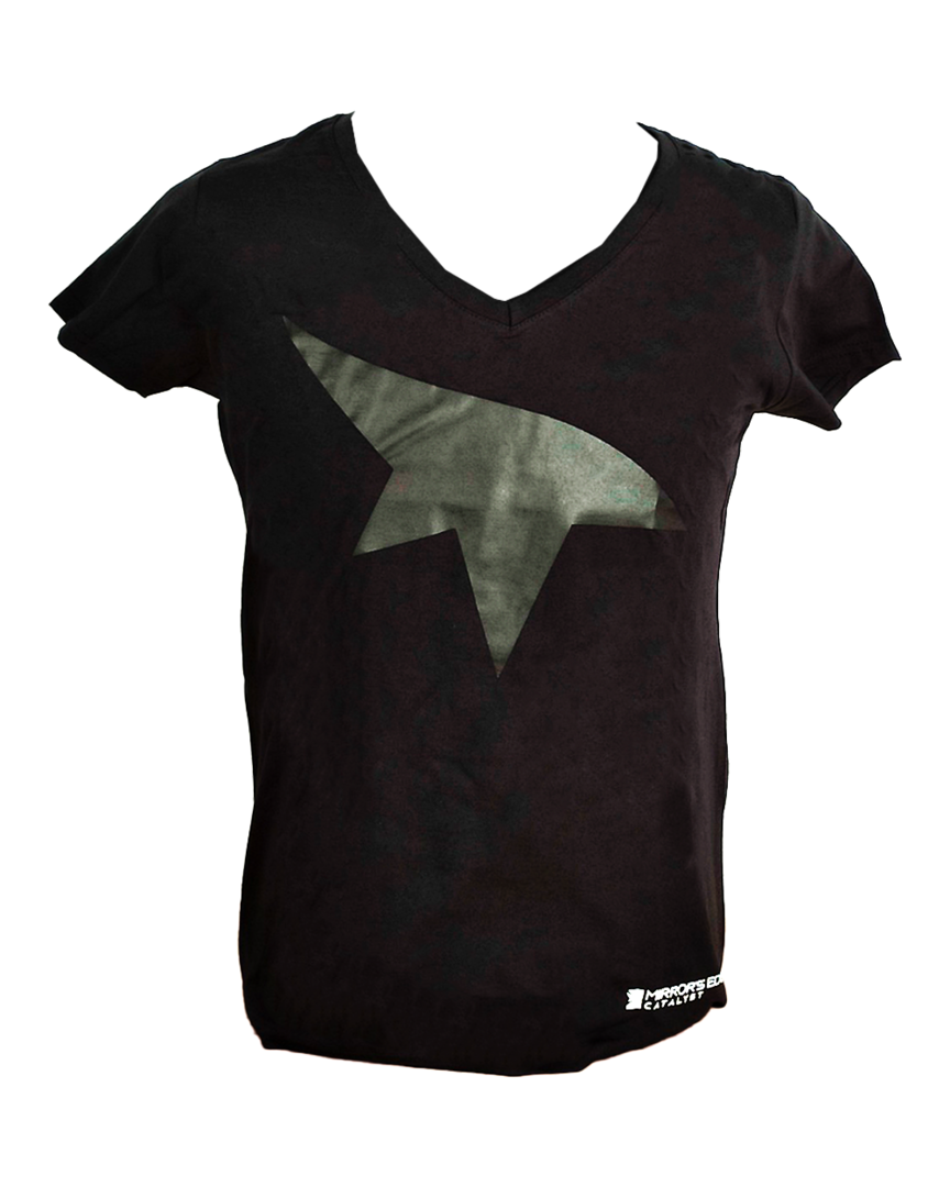 Camiseta mujer negra mirrors edge  catalyst talla xl
