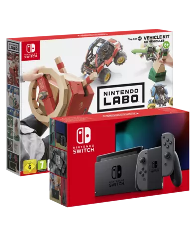 Comprar Nintendo Switch JoyCon Gris (Versión 2019) + Nintendo Labo Kit Vehículos Switch Nintendo Switch Gris + Nintendo Labo Kit Vehívulos