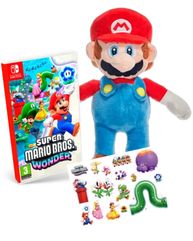 Comprar Super Mario Bros. Wonder + Peluche Super Mario (Anteriormente Donkey Kong) 30cm Switch Pack Kong