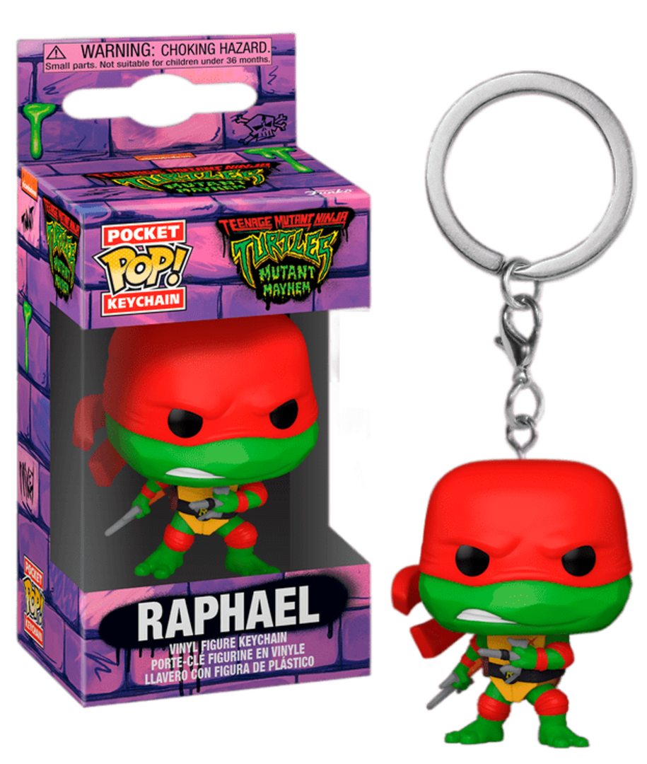 Llavero pop! teenage mutant ninja turtles mayhem - raphael