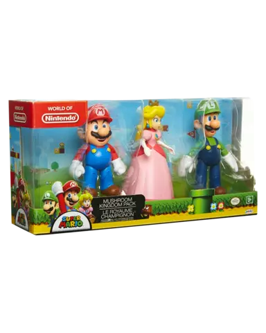 Comprar Figuras Mushroom Pack 3 Super Mario 10 cm Figuras de Videojuegos