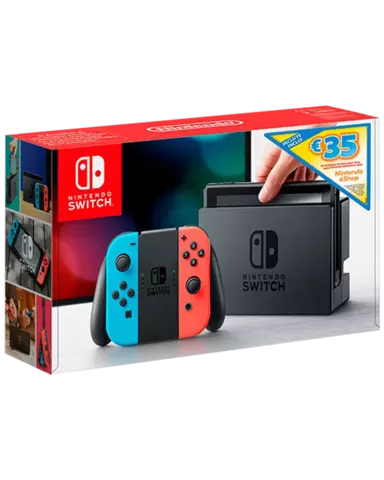 Comprar Nintendo Switch JoyCon Neón + 35€ para Nintendo eShop Switch Estándar
