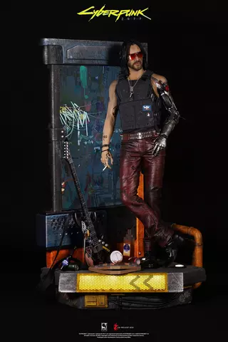 Comprar Estatua Johnny Silverhand Cyberpunk 2077 34 cm Figuras Estatua Johnny Silverhand 34cm