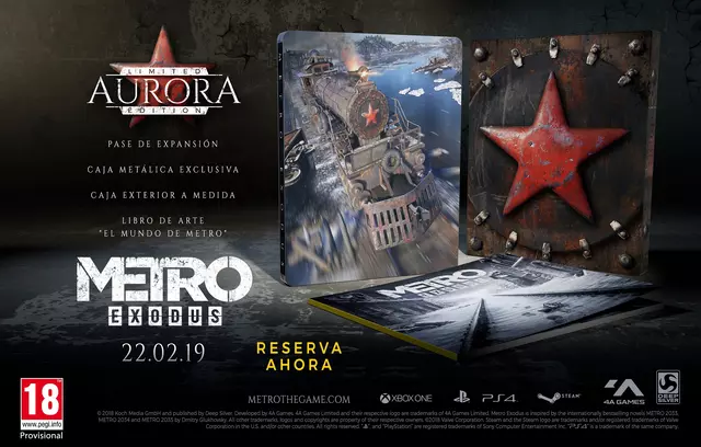 Comprar Metro: Exodus Edición Limitada Aurora PS4 Limitada