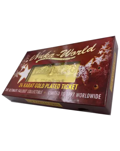 Comprar Réplica Ticket Dorado Fallout Nuka World  Dorado