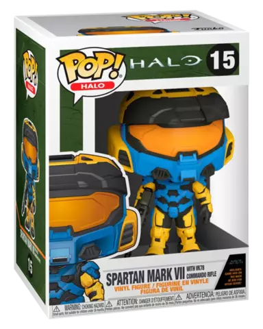 Comprar Figura POP! HALO Infinite Spartan Mark VII VK78 Rifle Commando + Código Contenido Figuras de Videojuegos