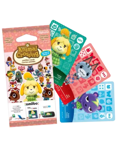 Comprar Pack 3 Tarjetas amiibo Animal Crossing Serie 4 + Peluche Estasio +Album para Cartas Coleccionista + Set de Postales Animal Crossing Figuras amiibo