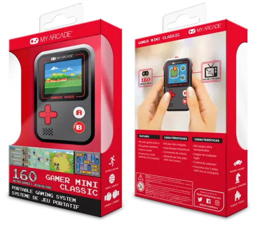 Comprar Consola My Arcade Mini Classic Negra/Roja 160 Games 