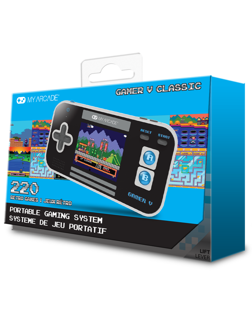 Consola Retro Gamer V Classic My Arcade Negra/Azul 220 juegos