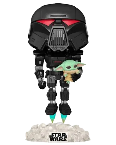 Reservar Figura POP! Dark Trooper con Grogu Star Wars Edición Glow in the Dark 9cm - 