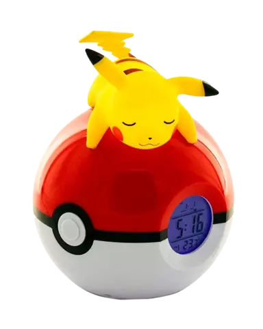 Comprar Reloj Alarma con luz LED Pikachu Pokémon 18 cm 