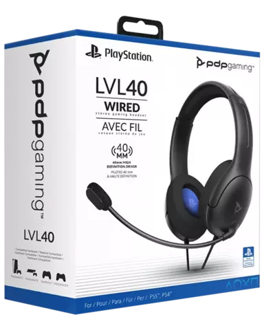 Auriculares Gaming LVL40 Con Cable Negro