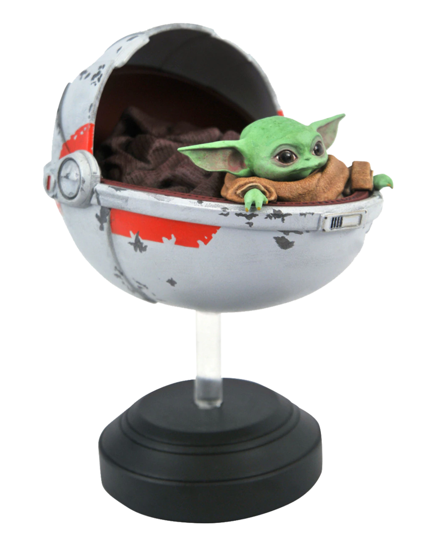 Figura baby yoda en cuna the mandalorian star wars 14 cm