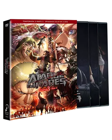 Comprar DVD Ataque a Los Titanes Temporada 3 Completa (Ep: 38 a 59) Estándar DVD
