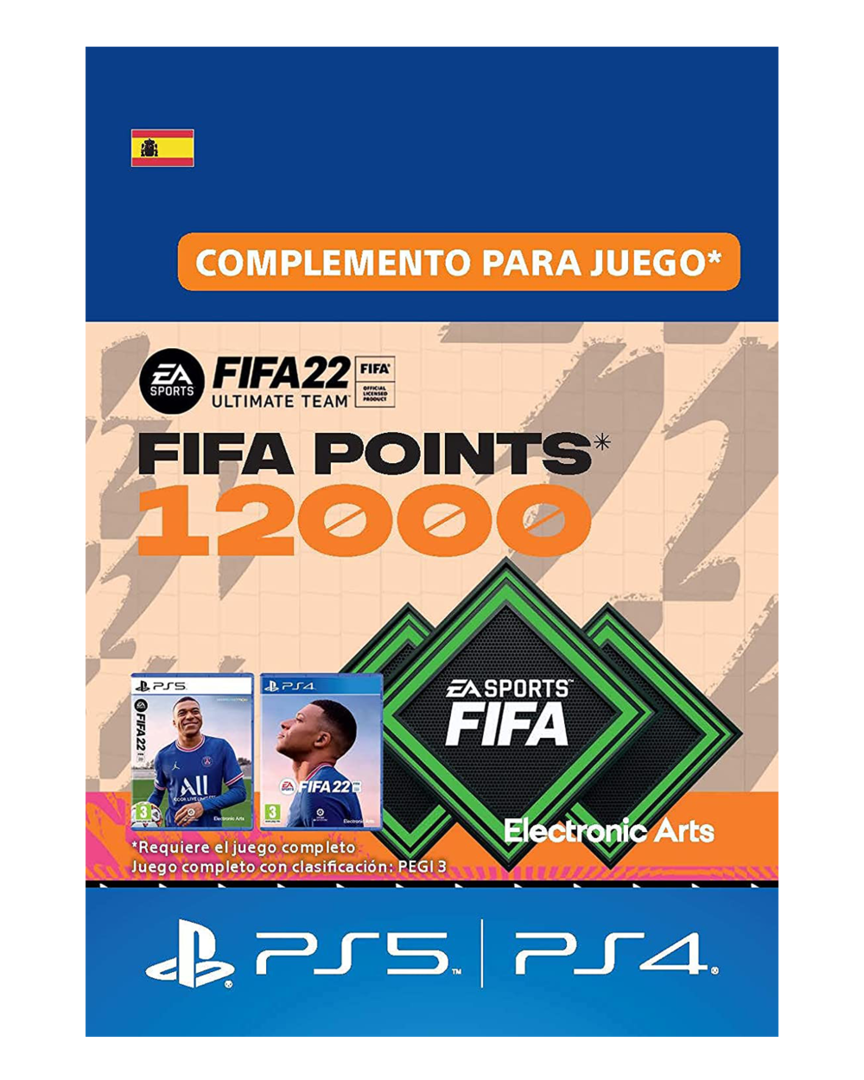 Fifa 22: ultimate team 12000 puntos fut