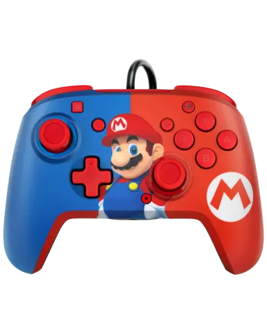 Mando Faceoff Deluxe Mario con Cable Licenciado