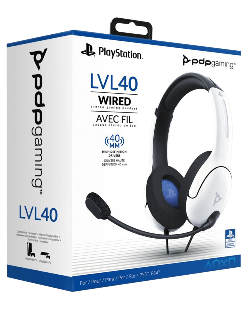 Auriculares Gaming LVL40 con Cable Blanco