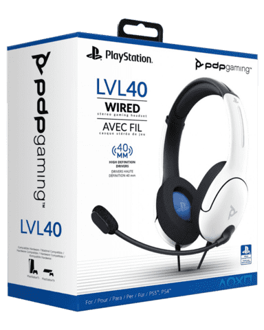 PDP LVL40 Auriculares Gaming con Cable Rosa/Verde
