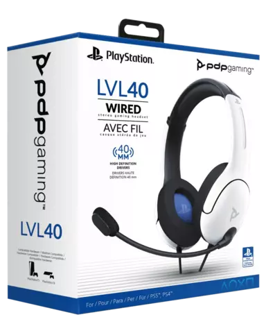 Comprar Auriculares Gaming LVL40 con Cable Blanco - PS4, PS5, Auriculares