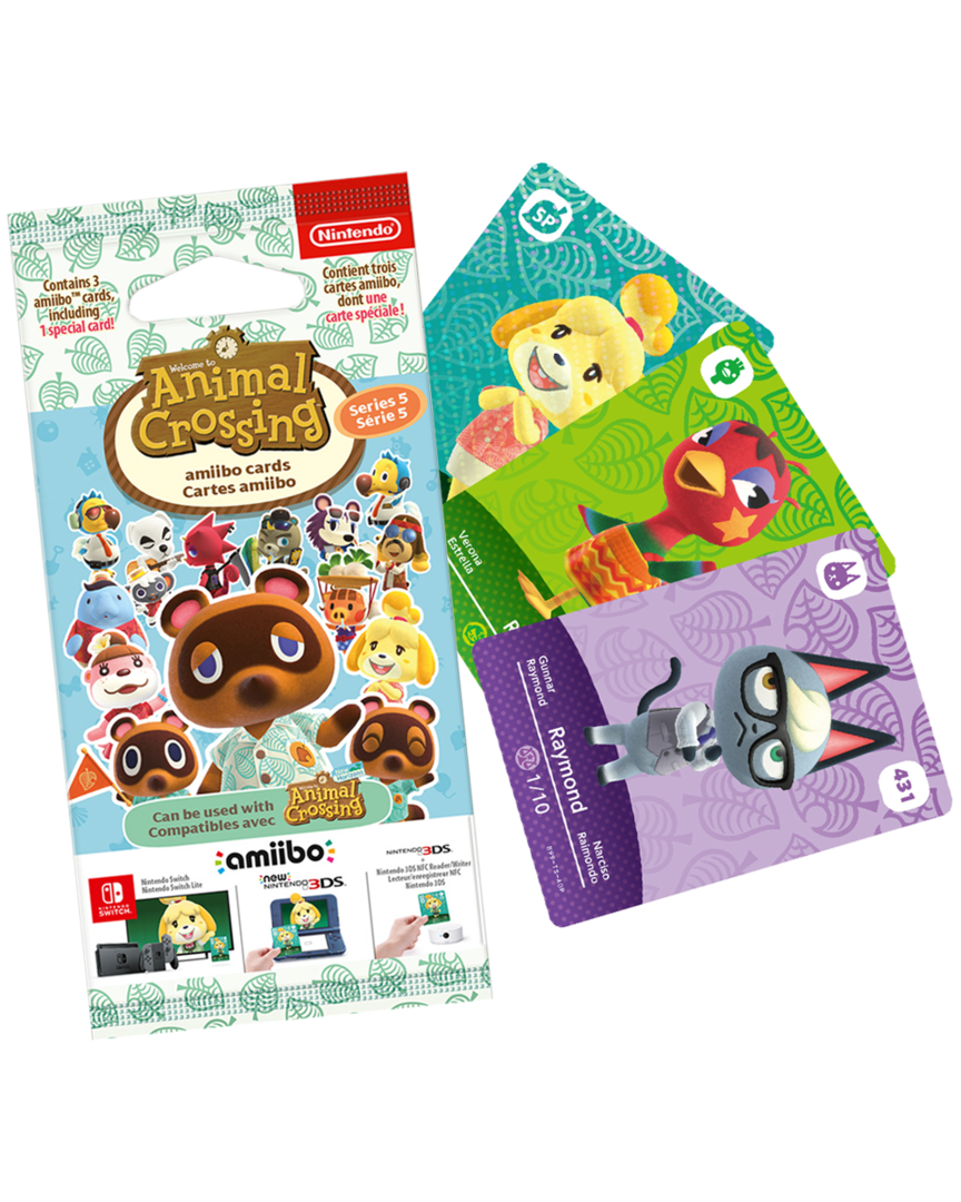 Pack 3 Tarjetas amiibo Animal Crossing Serie 5