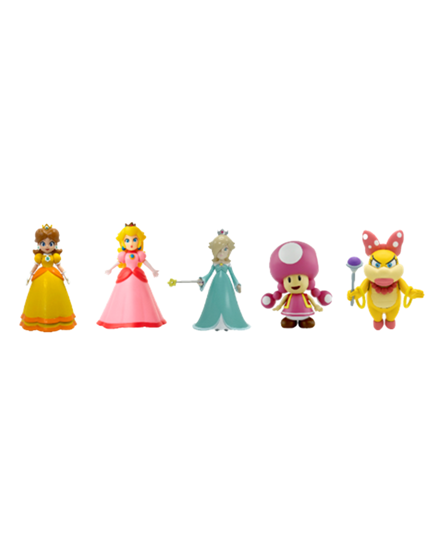 Pack 5 Figuras Peach & Friends Super Mario 6 cm
