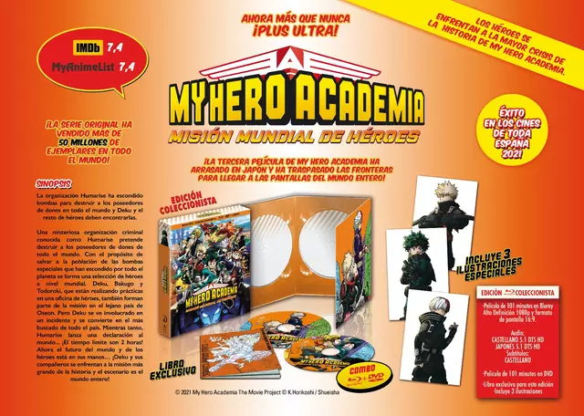 Comprar My Hero Academia: Misión Mundial de Héroes Edición Coleccionista Blu-ray + DVD Coleccionista Blu-ray