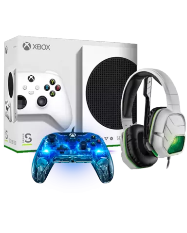 Comprar Xbox Series S + Auriculares Gaming LVL 5 + Mando Afterglow Prismatic con Licencia Oficial - Xbox Series, Xbox S + LVL5 + Mando