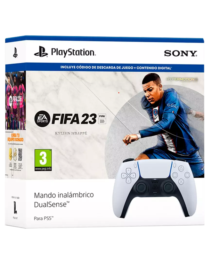 calibre local Frotar Comprar Mando Inalámbrico DualSense Blanco + FIFA 23 - PS5, Mandos |  xtralife