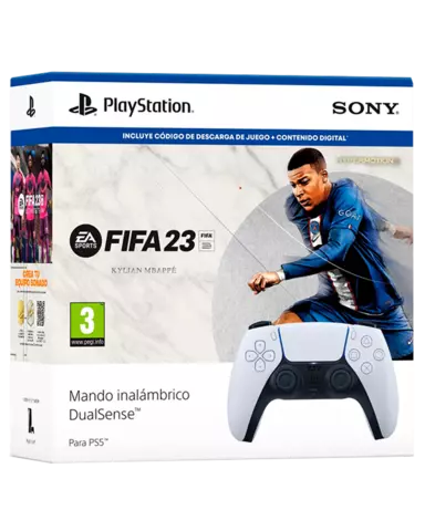 Comprar Mando Inalámbrico DualSense Blanco + FIFA 23 PS5