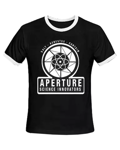 Comprar Camiseta Negra Aperture Classic Portal Talla XL Talla XL