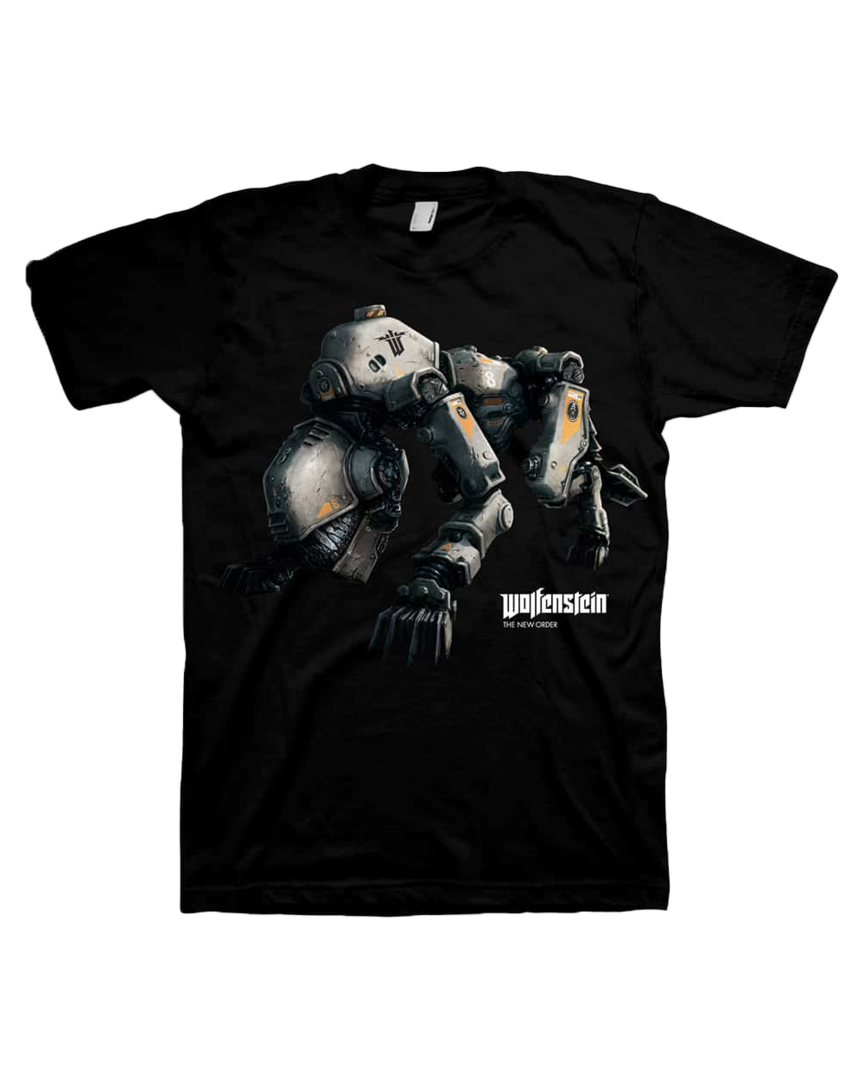 Camiseta negra panzerhund wolfenstein talla m