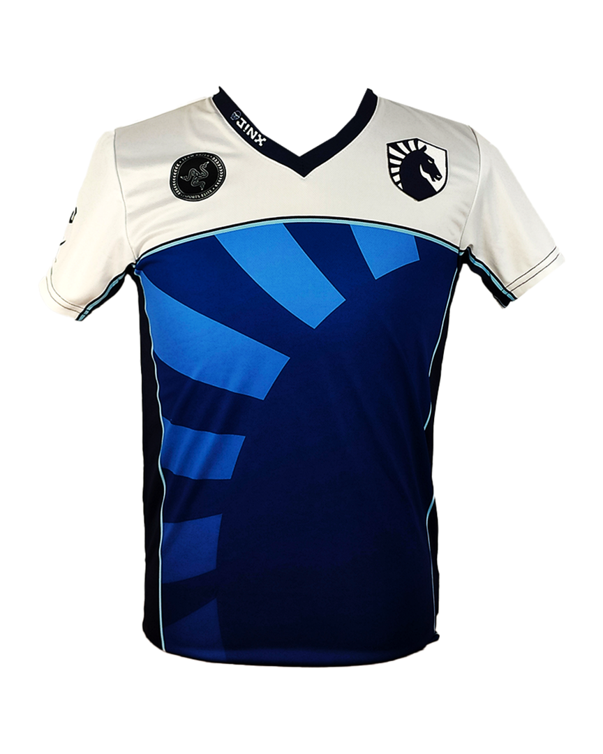 Camiseta blanca/azul team liquid primavera 2016 talla m