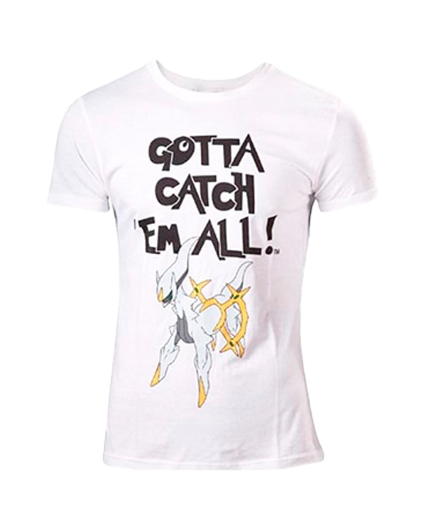 Camiseta blanca pokémon arceus gcea talla m