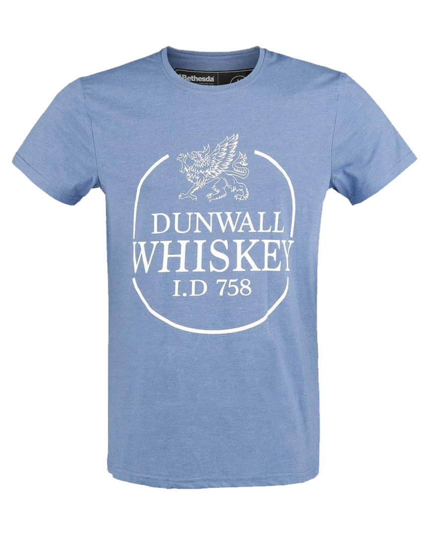 Camiseta azul dunwall whiskey dishonored 2 talla s
