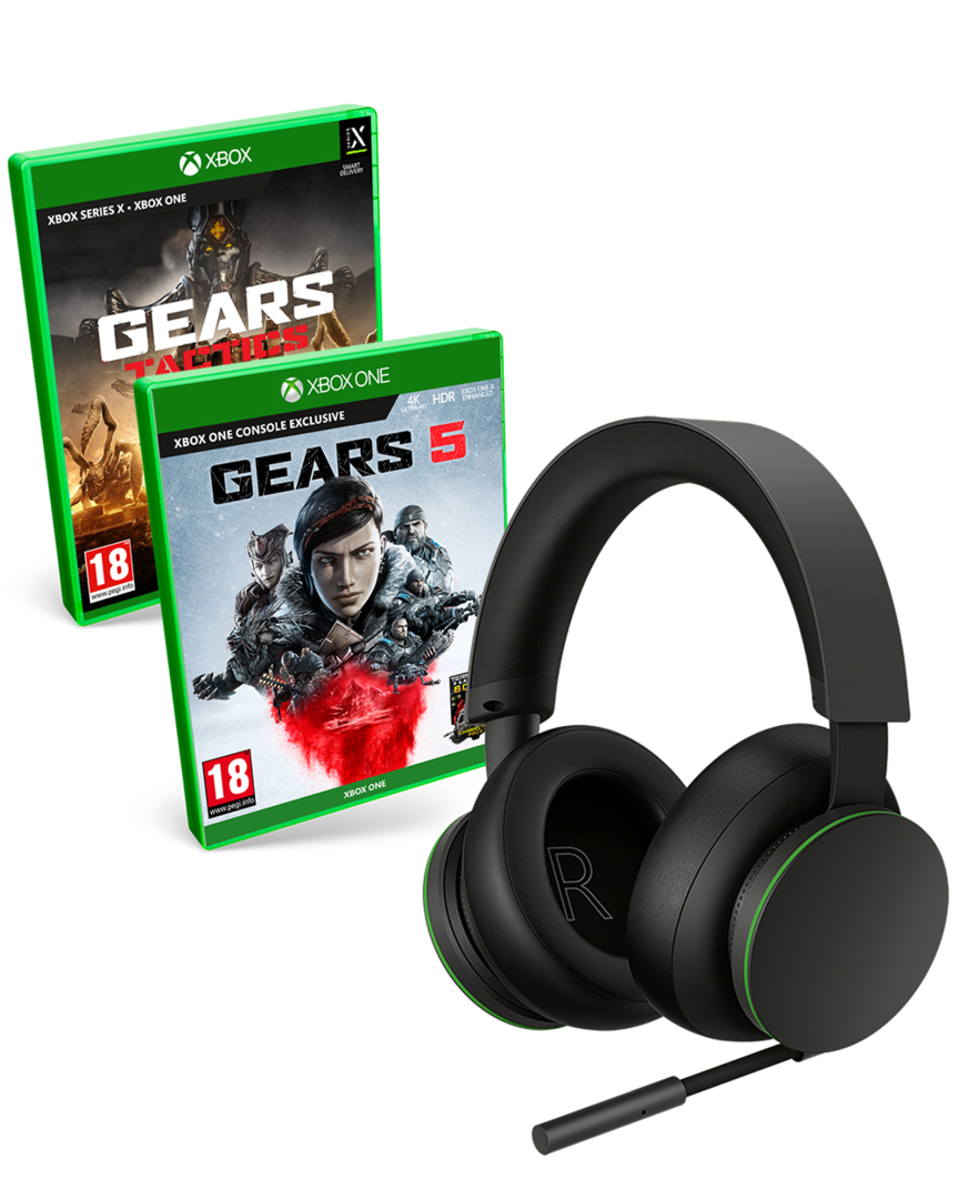 Gears 5 + Gears Tactics + Auriculares Inalámbricos Xbox Series