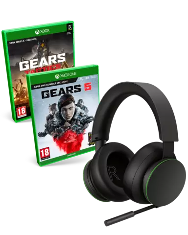 Comprar Gears 5 + Gears Tactics + Auriculares Inalámbricos Xbox Series  Xbox One Pack Completo + Auriculares