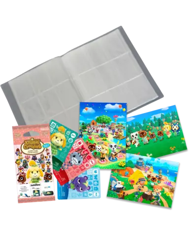Comprar Pack 3 Tarjetas amiibo Animal Crossing Serie 4 + Album para Cartas Coleccionista + Set de Postales Animal Crossing Figuras amiibo