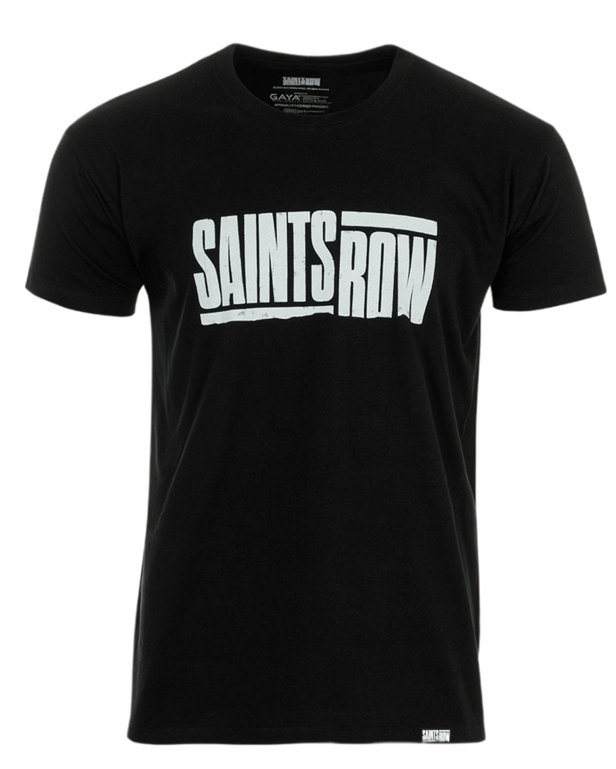 Camiseta logo saints row negro talla xxl