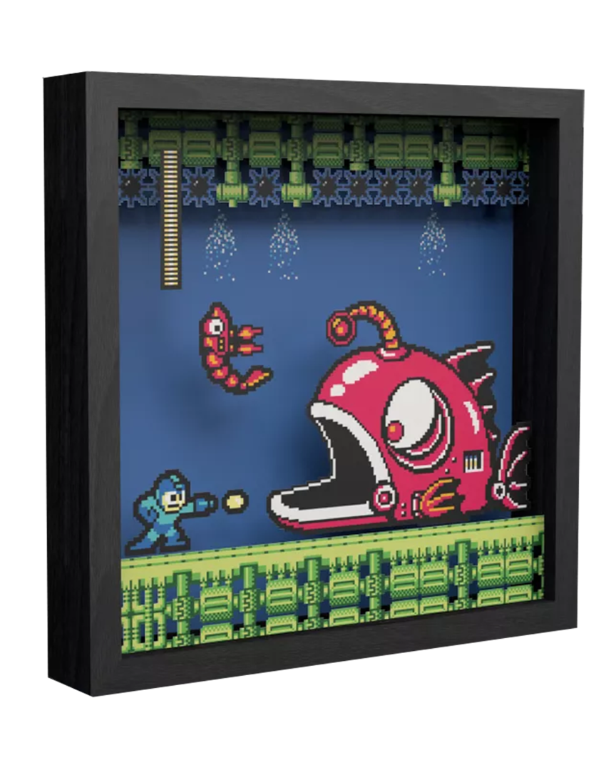 Pixel frames megaman 2 lantern fish