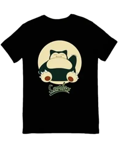 Comprar Camiseta negra Snorlax Pokémon Talla XL Talla XL