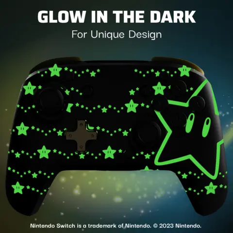 Comprar Rematch Wireless Controller Glow Mario Stars Switch