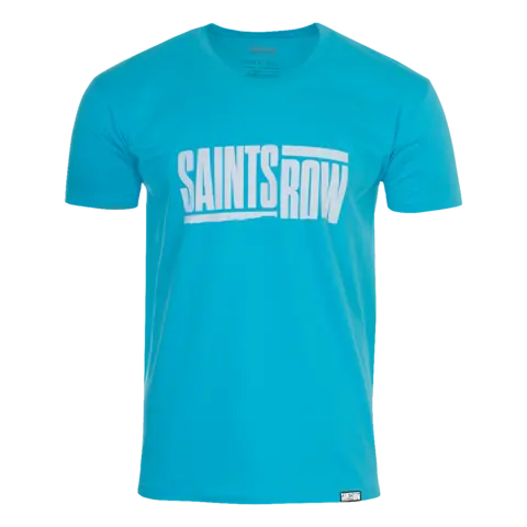 Camiseta Logo Saints Row Azul Talla L
