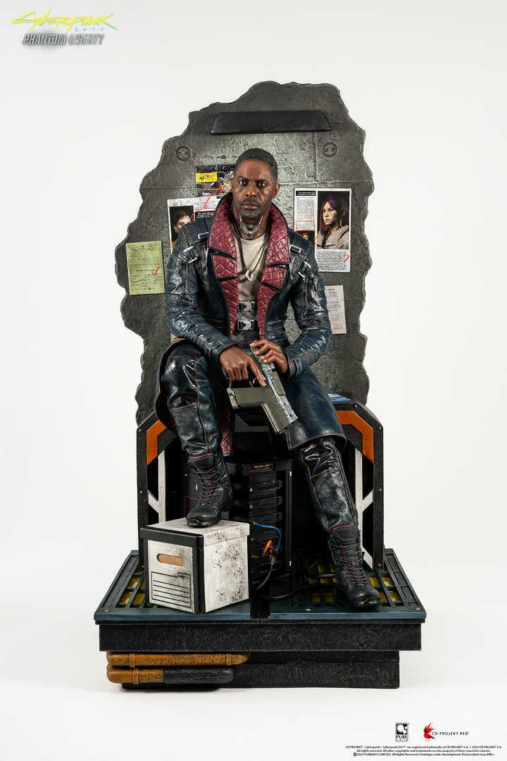 Estatua a escala 1/4 solomon reed cyberpunk 2077: phantom liberty