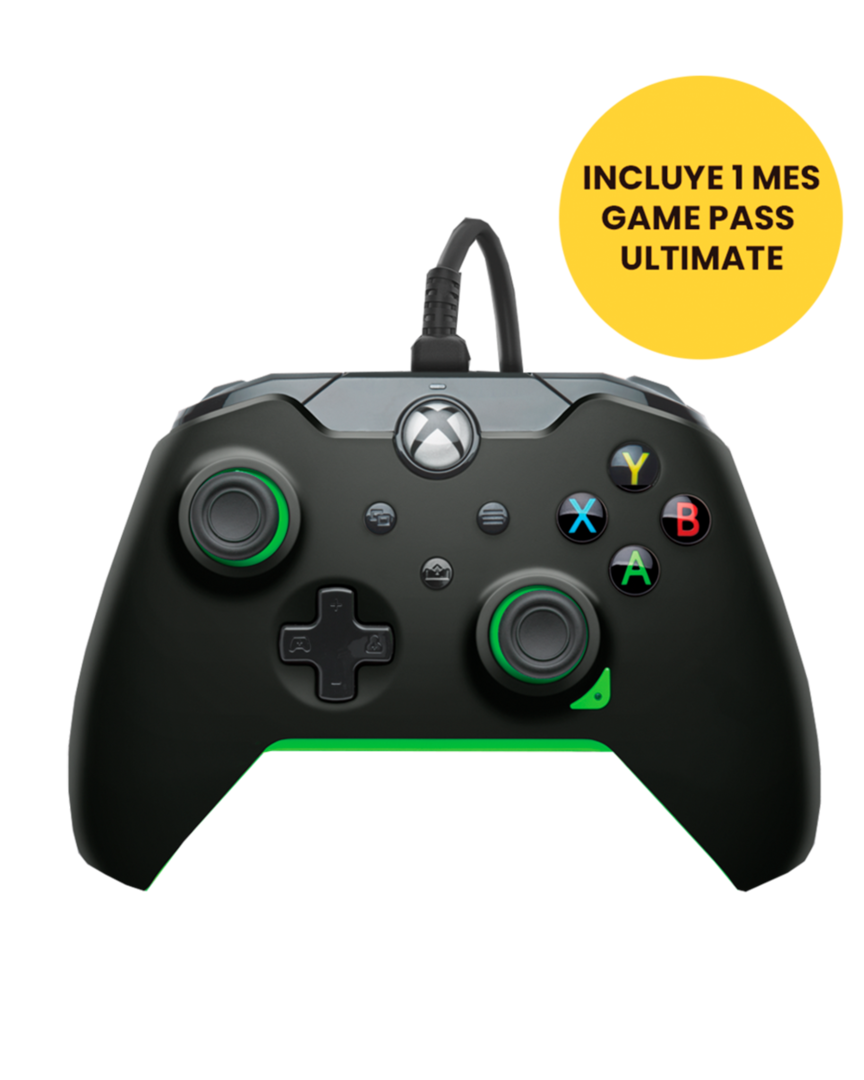 Mando Neon Black con Cable Licenciado