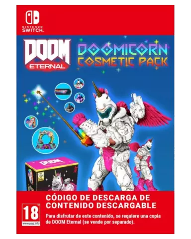 Comprar DOOM Eternal Pack Cosmético DOOMicorn Master Collection Nintendo eShop Switch